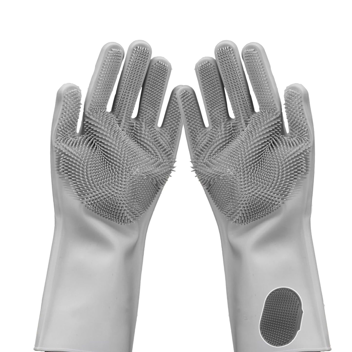 Pet Grooming Gloves-Dog Bath Supplies-pet Supplies-cat Brush-pet Hair Removal Tool -pet Dog Supplies -pet cat Supplies-Efficient Deshedding Glove for Dogs, Cats, Rabbits and Horses - 1 Pack (Gray)