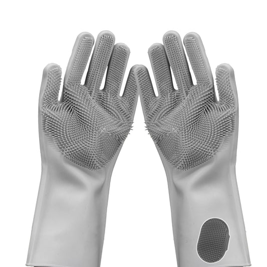 Pet Grooming Gloves-Dog Bath Supplies-pet Supplies-cat Brush-pet Hair Removal Tool -pet Dog Supplies -pet cat Supplies-Efficient Deshedding Glove for Dogs, Cats, Rabbits and Horses - 1 Pack (Gray)