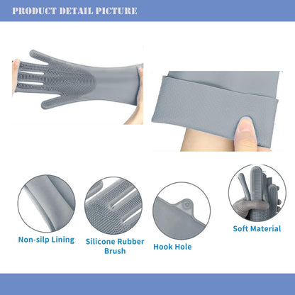 Pet Grooming Gloves-Dog Bath Supplies-pet Supplies-cat Brush-pet Hair Removal Tool -pet Dog Supplies -pet cat Supplies-Efficient Deshedding Glove for Dogs, Cats, Rabbits and Horses - 1 Pack (Gray)